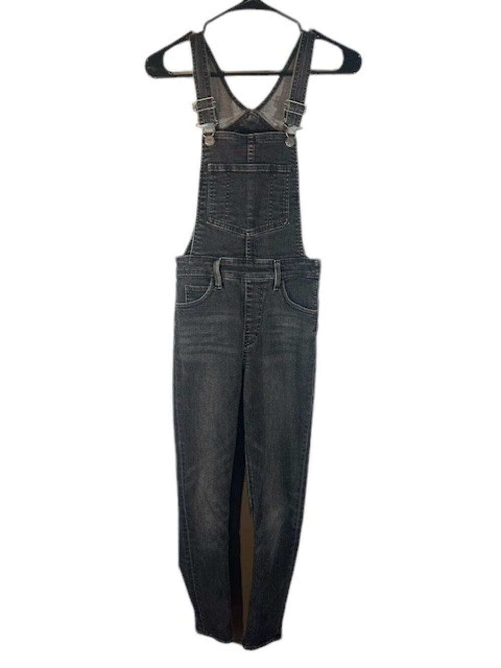 Levi's Black One Piece Carpenter BIB Tapered Leg Denim Jean Overall Women Sz 26